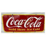 29 x 12 Porcelain Coca-Cola Canadian Advertising S