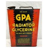 One-Gallon GPA Radiator Glycerine Metal Can