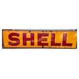 12´ x 3´ Early Porcelain Shell Gasoline Advertisin