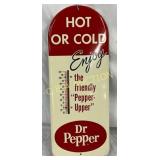 Metal Dr Pepper Advertising Thermometer, 6 1/2´´ x