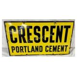 Crescent Portland Cement 18×10 Inch Porcelain Adve