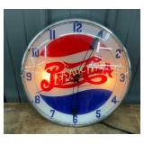 15in Vintage Pepsi Cola Double Dot Clock