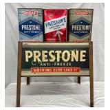 Prestone Embossed Antifreeze Rack with Cans