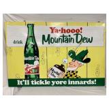 Emb Mountain Dew Sign, 58 1/2 x 38