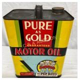 Rare 2-Gallon Pep Boys Pure As Gold