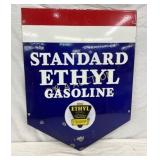 Two-Sided Porcelain Standard Ethyl Sign 21x28