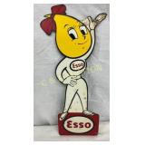 1964 Esso Die-Cut Metal Drip Girl