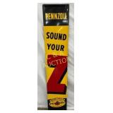 1951 Pennzoil 12 x 60-Inch Self-Framed Vertical Me