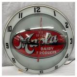 Maola Double Bubble Ice Cream Advertising Clock