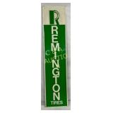 Remington Tires Emb Metal  Sign, 14x60