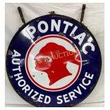 Single-Sided 42-Inch Porcelain Pontiac Authorized