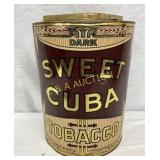 Sweet Cuba Tobacco Tin by Liggett & Myers, 10 1/2