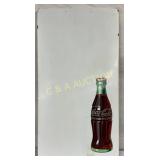 Coca-Cola Single-Sided Porcelain Sign with Bottle