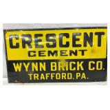 Single-Sided Porcelain Advertising Sign for Cresce