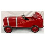 Early Carnival Kitty Car Red Steel Pedal Car, 57 I