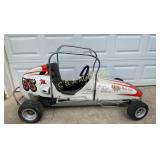 Unusual Quarter Midget Race Car Body with Cage  N