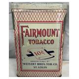 Fairmount Tobacco Tin by Weisert Bros. Tob. Co., S