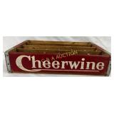 Salisbury, NC Cheerwine Wooden Carrier, 18×4, Red