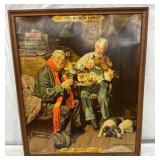 1938 The Wilken Family Whiskey Cardboard Advertisi