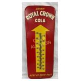Metal Royal Crown Cola Advertising Thermometer, 10