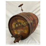 21´´ x 12 1/2´´ Coca-Cola Wooden Keg with Original