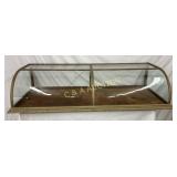 58-Inch Curved Glass Display Case with Original Gl
