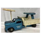 20×10 Structo Ride-Er-Wrecker Pressed Steel Toy Tr