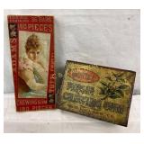 2 Vintage Advertising Chewing Gum Tins