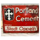 Single-Sided Porcelain Portland Cement Sign, 13´´