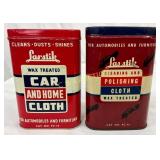 LassTik Wax Treated Cloth Tins for Automobiles and