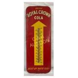 1951 Royal Crown Cola Metal Thermometer, 10 x 26 I