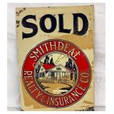 10 x 14-Inch Embossed Smithdeal Realty & Insurance