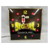 15-Inch Signal Gasoline Light-Up Advertising Clock