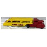 Marx Tin Lithograph Auto Transporter Truck and Tra