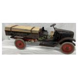 1920s 24-Inch Painted Metal Toy Truck, Possibly Ke
