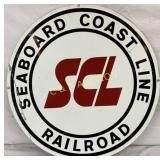 1967 Seaboard Coast Line Railroad 24-Inch Metal Si