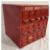 Wizard Fittings Box 20 Drawers, 12 1/2" x 12 1/2"