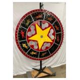 60-Inch Horse Gaming Wheel with Cast Base and Stan