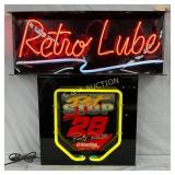 Retro Lube Havoline Neon Advertising Sign Featurin