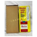 6 x 13 1/2´´ Embossed Winston Cigarette Advertisin