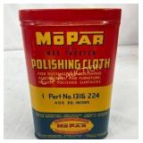 Vintage Mopar Wax Treated Polishing Cloth Tin