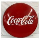 36-Inch Porcelain Coca-Cola Button Sign