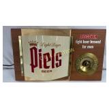 Piels Light Lager Beer Light-Up Thermometer Sign w