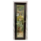 Framed Schlitz Beer Early Adv Calendar, 13x41