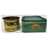 Punch Peanut Butter Tin by Ridenour Baker Grocery