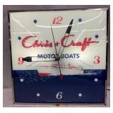 15-Inch Chris-Craft Motor Boats Replica Clock