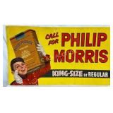 Philip Morris Paper Advertising Banner, 41×23 1/2