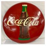 48-Inch Coca-Cola Button Sign with Bottle Graphic,