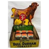 Early Bull Durham Tobacco Counter Display with Pro