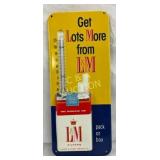 L&M Embossed Tin Thermometers, 12-Inch Advertisi